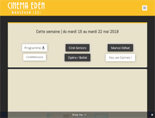 Tablet Screenshot of cinema-eden.com
